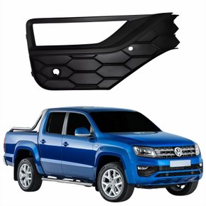 Grade Parachoque Vw Amarok 2017 Até 2021 Com Furo Com Sensor Lado Direito Passageiro