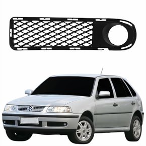 Grade Parachoque Vw Gol G3 1999 2000 2001 2002 2003 Fase 1 Com Furo Lado Esquerdo Motorista