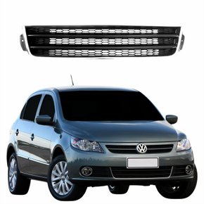 Grade Central Parachoque Vw Gol G5 2009 Até 2012 Com Friso Cromado