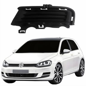Grade Superior Parachoque Vw Golf 2014 2015 2016 2017 Sem Furo Lado Esquerdo Motorista