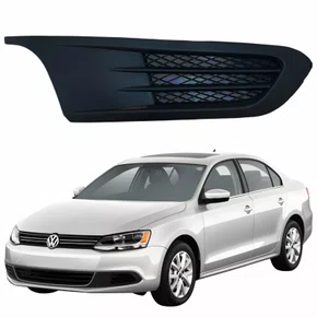 Grade Parachoque Vw Jetta 2011 2012 2013 2014 2015 Sem Furo Lado Esquerdo Motorista