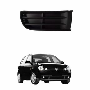 Grade Parachoque Vw Polo 2003 2004 2005 2006 2007 sem Furo Lado Direito Passageiro