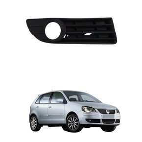 Grade Parachoque Vw Polo 2008 2009 2010 2011 2012 com Furo Lado Direito Passageiro