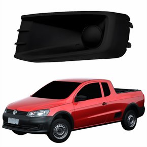 Grade Parachoque Vw Saveiro G6 2013 2014 2015 2016 Sem Furo Lado Esquerdo Motorista