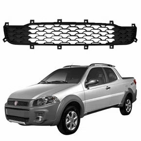 Grade Parachoque Central Fiat Strada Working 2014 Até 2019