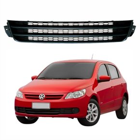 Grade Parachoque Central Vw Gol G5 2009 Até 2013 Preta