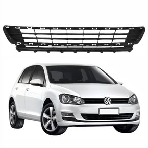Grade Parachoque Central Vw Golf 2014 Até 2017 Sem Friso Cromado