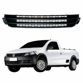 Grade Parachoque Central Vw Saveiro G5 2010 Até 2013 Preta