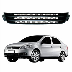 Grade Parachoque Central Vw Voyage G5 2009 Até 2013 Preta
