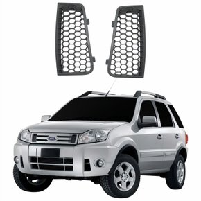Par Grade Parachoque Dianteiro Ford Ecosport 2008 2009 2010 2011 2012 Cinza