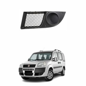 Grade Parachoque Fiat Doblô 2010 até 2016 Sem Furo Lado Esquerdo Motorista