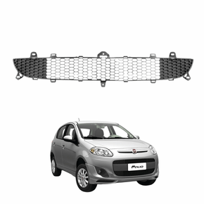 Grade Parachoque Fiat Palio 2012 2013 2014 2015 2016 Cinza Inferior