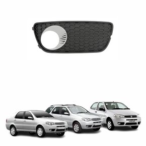 Grade Parachoque Fiat Palio Siena Weekend G3 2004 Até 2007 Com Furo Lado Direito Passageiro