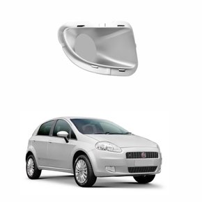 Grade Parachoque Fiat Punto 2007 até 2012 Cinza Sem Furo Lado Direito Passageiro