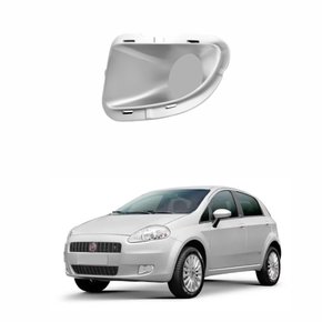 Grade Parachoque Fiat Punto 2007 até 2012 Cinza Sem Furo Lado Esquerdo Motorista