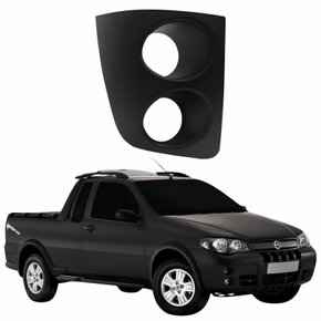 Grade Parachoque Fiat Strada Adventure 2005 2006 2007 2008 Com Furo Lado Direito Passageiro