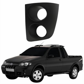 Grade Parachoque Fiat Strada Adventure 2005 2006 2007 2008 Com Furo Lado Esquerdo Motorista