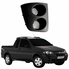 Grade Parachoque Fiat Strada Adventure 2005 2006 2007 2008 Sem Furo Lado Direito Passageiro
