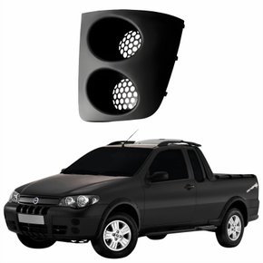 Grade Parachoque Fiat Strada Adventure 2005 2006 2007 2008 Sem Furo Lado Esquerdo Motorista