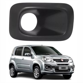 Grade Parachoque Fiat Uno 2017 Até 2020 Com Furo Lado Direito Passageiro