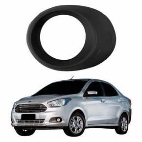 Grade Parachoque Ford Ka 2014 Até 2017 Com Furo Lado Esquerdo Motorista