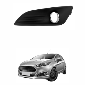 Grade Parachoque Ford New Fiesta 2014 2015 2016 2017 2016 com Furo Lado Esquerdo Motorista