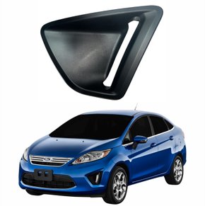 Grade Parachoque Ford New Fiesta Mexicano 2011 2012 2013 Preto Texturizado Lado Esquerdo Motorista