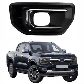 Grade Parachoque Ford Ranger 2024 2025 Com Furo Com Moldura Cromada Lado Direito Passageiro