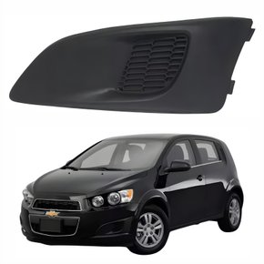 Grade Parachoque Gm Sonic 2012 Até 2014 Sem Furo Lado Esquerdo Motorista