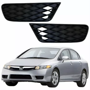 Par Grade Parachoque Honda Civic 2009 2010 2011 Sem Furo