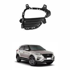 Grade Parachoque Hyundai Creta 2017 2018 2019 2020 Com Furo Lado Direito Passageiro