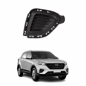 Grade Parachoque Hyundai Creta 2017 2018 2019 2020 Sem Furo Lado Direito Passageiro