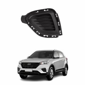 Grade Parachoque Hyundai Creta 2017 2018 2019 2020 Sem Furo Lado Esquerdo Motorista