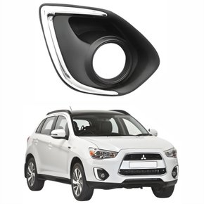 Grade Parachoque Mitsubishi ASX 2013 Até 2016 Com Aro Cromado Lado Direito Passageiro