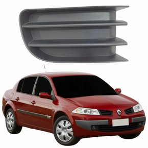 Grade Parachoque Renault Megane 2006 Até 2012 Sem Furo Lado Direito Passageiro