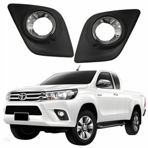 Grade Parachoque Toyota Hilux Srv 2016 2017 2018 Cromado Com Furo