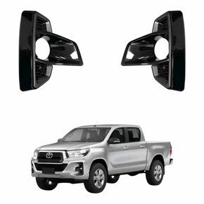 Par Grade Parachoque Toyota Hilux SRV 2018 2019 2020 Black Piano