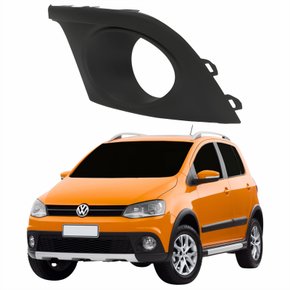 Grade Parachoque Vw Crossfox 2011 Até 2014 Com Furo Lado Esquerdo Motorista