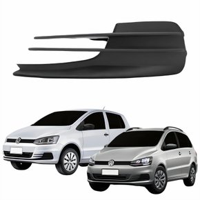 Grade Parachoque Vw Fox Spacefox 2015 Até 2019 Sem Furo Lado Esquerdo Motorista