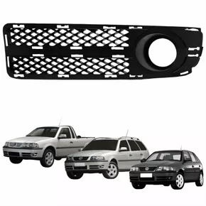 Grade Parachoque Vw Gol Parati Saveiro G3 2003 2004 2005 Com Furo Fase 2 Lado Esquerdo Motorista