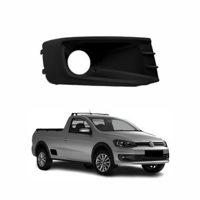 Grade Parachoque Vw Saveiro G6 2013 Até 2016 Com Furo Lado Direito Passageiro