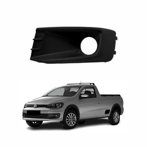 Grade Parachoque Vw Saveiro G6 2013 Até 2016 Com Furo Lado Esquerdo Motorista