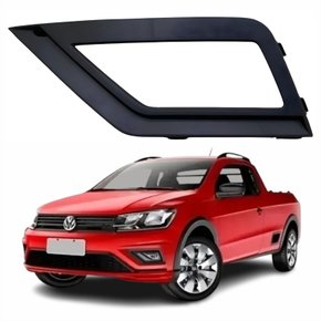Grade Parachoque Vw Saveiro G7 2017 Até 2023 Com Furo Lado Esquerdo Motorista