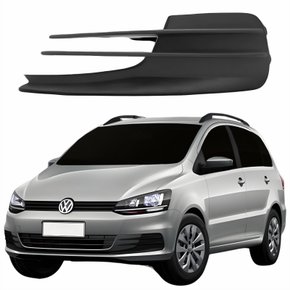 Grade Parachoque Vw Spacefox 2015 Até 2019 Sem Furo Lado Esquerdo Motorista