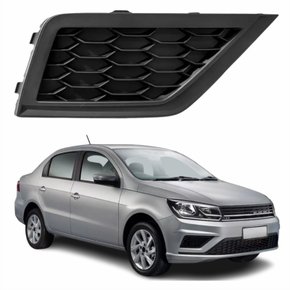 Grade Parachoque Vw Voyage G8 2018 Até 2023 Sem Furo Lado Direito Passageiro