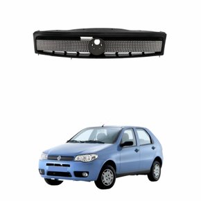 Grade Radiador Fiat Palio 2004 2005 2006 2007 Com Moldura Preto