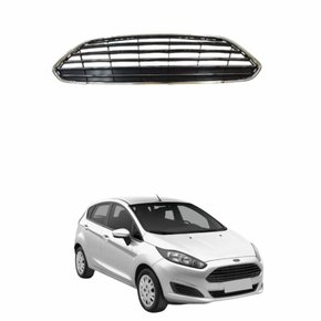 Grade Radiador Ford New Fiesta 2014 até 2018 Preto
