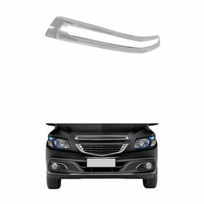 Grade Radiador Gm Onix 2013 até 2019 Prisma 2012 até 2016 Superior com Friso Cromado