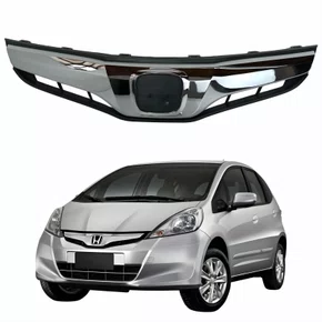 Grade Radiador Honda Fit 2012 2013 2014 Com Friso Cromado