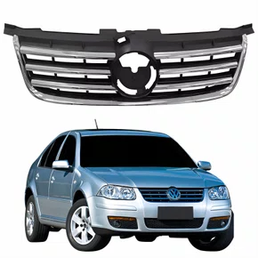 Grade Radiador Vw Bora 2008 2009 2010 2011 Com Friso Cromado